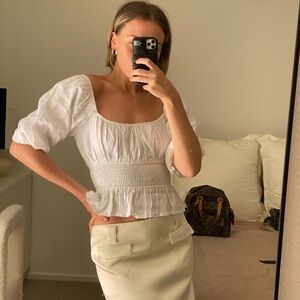 Kinsley Top in Plain White
FAITHFULL THE BRAND US 4/S